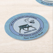 サンタの第1極エアリフト戦区 – 圧迫感 ラウンドペーパーコースター (アングル)