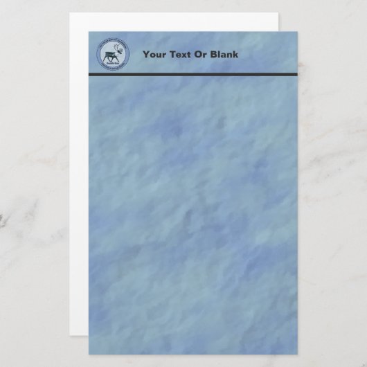 サンタの第1極エアリフト戦区 – 圧迫感 便箋 (正面/裏面)