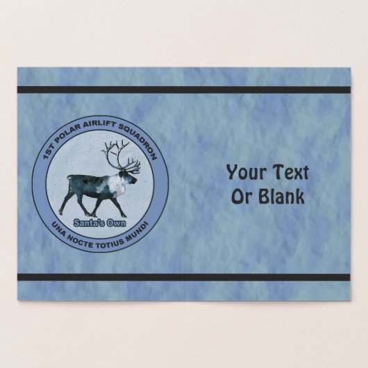 サンタの第1極エアリフト戦区 – 圧迫感 箔カード (内部)