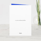 サンタの米国市民挨拶の愛国心が強いクリスマスカード シーズンカード (裏面)