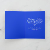 サンタの米国市民挨拶の愛国心が強いクリスマスカード シーズンカード (内部)