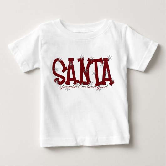 サンタの約束のベビー ベビーTシャツ (正面)