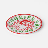 サンタの紙皿のためのクッキー ペーパープレート (アングル)