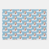 サンタの素晴らしいリスト ラッピングペーパーシート (正面3)