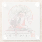 サンタの経費 ガラスコースター (裏面)