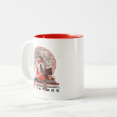 サンタの経費 ツートーンマグカップ (正面左)