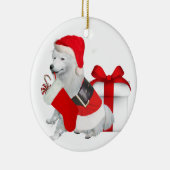 サンタの続きのアメリカのエスキモー語 セラミックオーナメント (右)