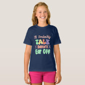 サンタの耳をグルービーから遠ざけるかもおもしろいしれない Tシャツ (正面フル)