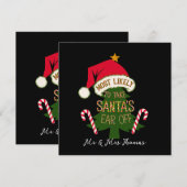 サンタの耳を切り落とす可能性が最も高い 面白い 招待状 (正面/裏面)