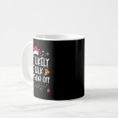サンタの耳を話し続けて聞かせちゃう一家のクリスマス コーヒーマグカップ (正面左)