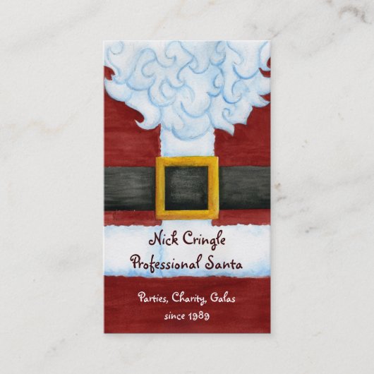 サンタの腹プロフィールカード 名刺 (正面)