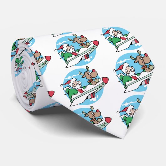 サンタの航空路 ネクタイ (ロール)