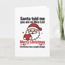 サンタの良い子リスト クリスマスカード かわいい子供 ギフト