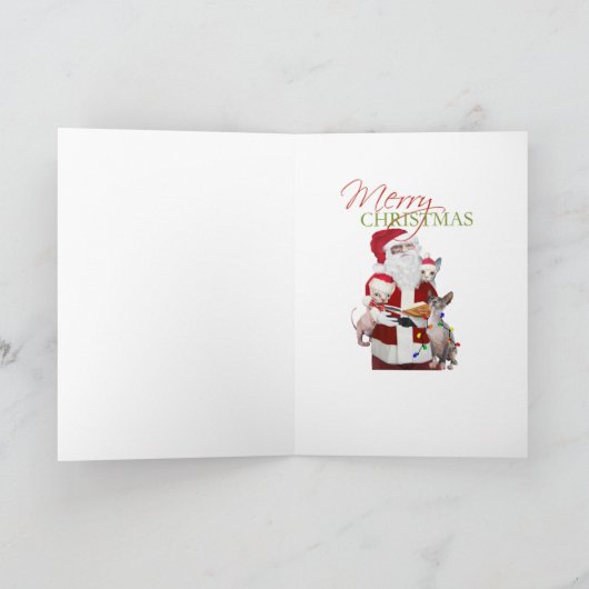 サンタの芸術のために見るSphynx シーズンカード (内部)