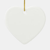 サンタの衣装を着たかわいい子猫クリスマス セラミックオーナメント (裏面)