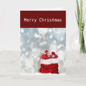 サンタの袋があなたの必要なものをたくさん持ってきますように シーズンカード (正面)