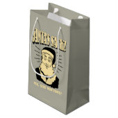 サンタの袋：Yes、サイズ スモールペーパーバッグ (裏面アングル)