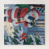 サンタの視点:クリスマスの鳥観察 ジグソーパズル (横)