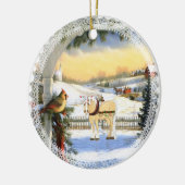 サンタの親愛なオーナメント セラミックオーナメント (左)