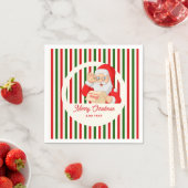 サンタの認定済みニースリスト クリスマスの覗き見厳禁 スタンダードカクテルナプキン (インサイチュ)