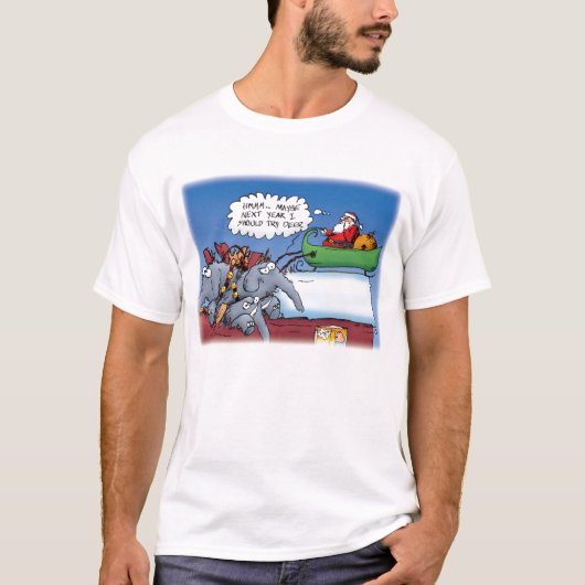 サンタの象Tシャツ Tシャツ (正面)