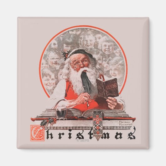 サンタの費用 マグネット (正面)