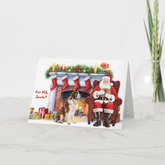 サンタの贈り物 セントバーナード クリスマス (正面)