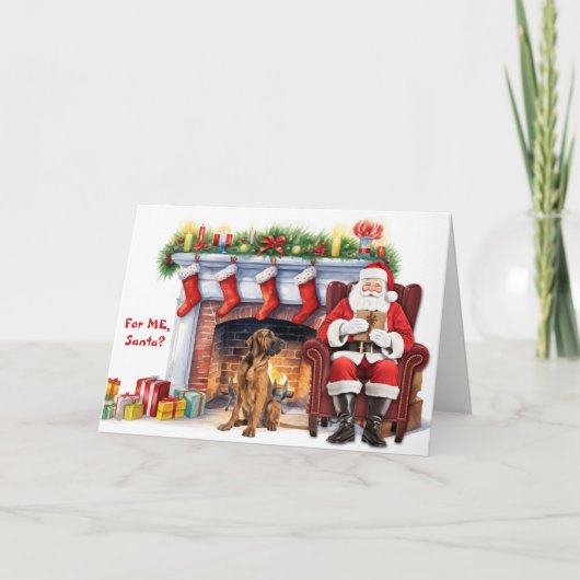 サンタの贈り物 ブラッドハウンド クリスマス (正面)
