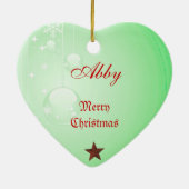 サンタの赤い帽子が付いているヴィンテージのクリスマスのネズミ セラミックオーナメント (裏面)