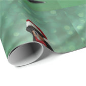 サンタの赤い帽子のバーニーズ・マウンテン・ドッグ ラッピングペーパー (ロールコーナー)