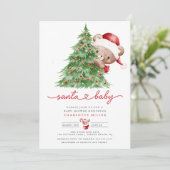 サンタの赤ちゃんシャワー 招待状 (スタンド正面)