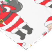 サンタの赤ワイングラス&ワイン袋 クリスマス テーブルクロス (アングル)