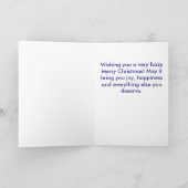 サンタの足および彼のフェレットのトナカイの友人 シーズンカード (内部)