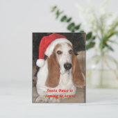 サンタの足の空白のな郵便はがき シーズンポストカード (スタンド正面)