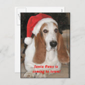 サンタの足の空白のな郵便はがき シーズンポストカード (正面/裏面)