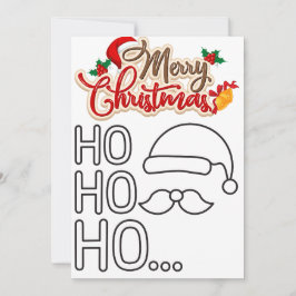 サンタの輪郭 クリスマスの挨拶 シーズンカード