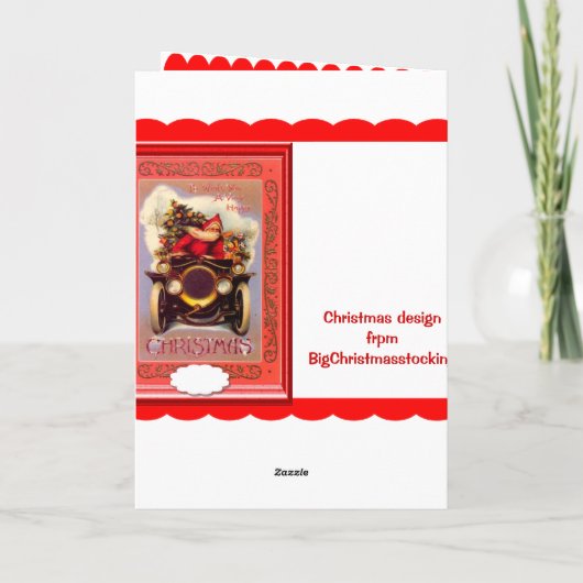 サンタの退役軍人車 シーズンカード (裏面)