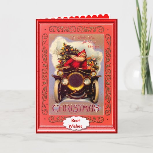 サンタの退役軍人車 シーズンカード (正面)