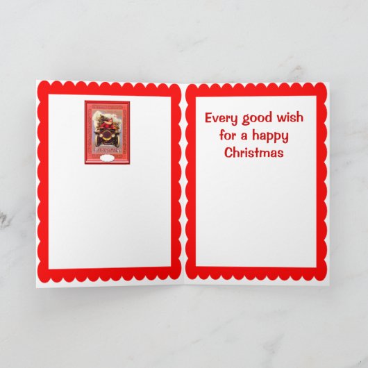 サンタの退役軍人車 シーズンカード (内部)