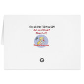 サンタの運転あいさつパーソナライズされたきカード (裏面横)