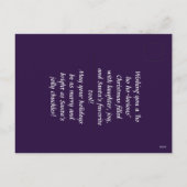 サンタの道具お気に入りのは？ホーホーおもしろい シーズンポストカード (裏面)