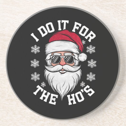 サンタの醜いクリスマスおもしろいのために コースター (正面)