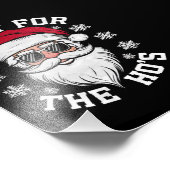 サンタの醜いクリスマスおもしろいのために フォトプリント            (角)