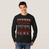 サンタの醜いクリスマスに酔いしれる可能性が高い Tシャツ (正面フル)