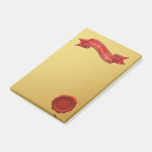 サンタの金ゴールドのポスト・イットの机から ポストイット (アングル)