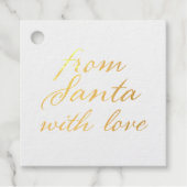 サンタの金箔と愛 フェイバータグ (正面)