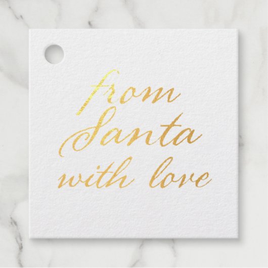 サンタの金箔と愛 フェイバータグ (正面)