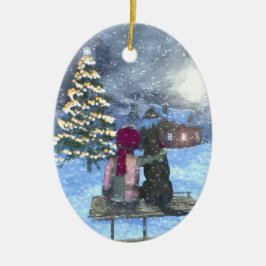 サンタの陶磁器のクリスマスのオーナメントのための監視 セラミックオーナメント