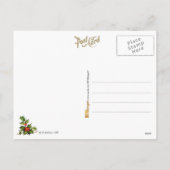 サンタの電報を配達する郵便配達 シーズンポストカード (裏面)