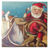 サンタの電話 タイル (正面)